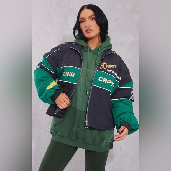 🔥Racer Bomber Jacket✨Size Large✨ - Picture 5 of 5